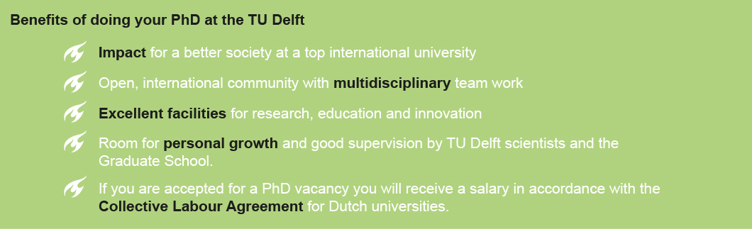 Benefits of doing your PhD at the TU Delft