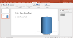 Turningpoint powerpoint enter text