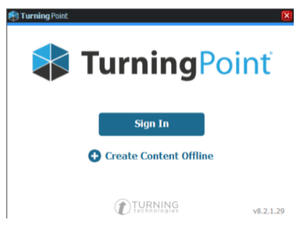 Turningpoint sign in window