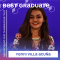 Yenni Villa Acuña nominated for Best Graduate 2018