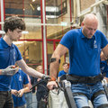 First steps with new exoskeleton for paraplegics built by TU Delft students