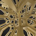 ‘Origami’ lattices with nano-scale surface ornaments