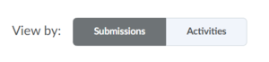 The "Submissions" and "Activities" view