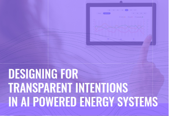Designing for transparent intentions in AI powered energy systems